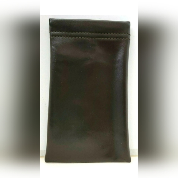 MK Michael Kors Soft Leather Pouch for Eyeglasses or Sunglasses 7" x 4" BROWN - Picture 3 of 6